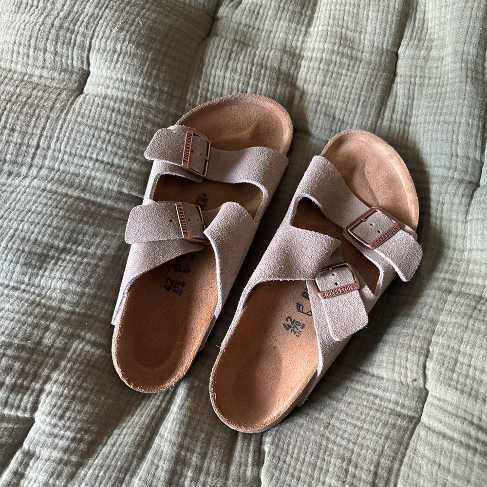 Taupe Arizona Birkenstocks Size 42